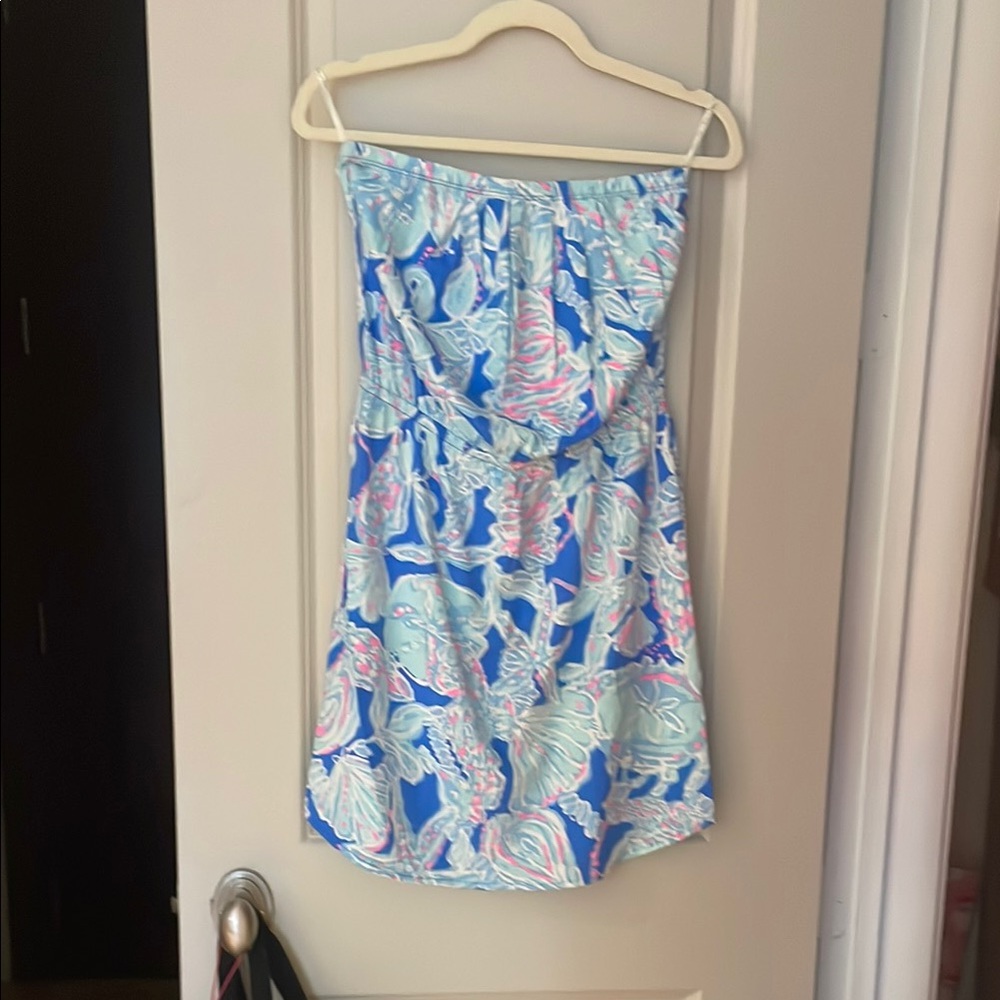 Lilly Pulitzer Blue and Pink Patterned Dress